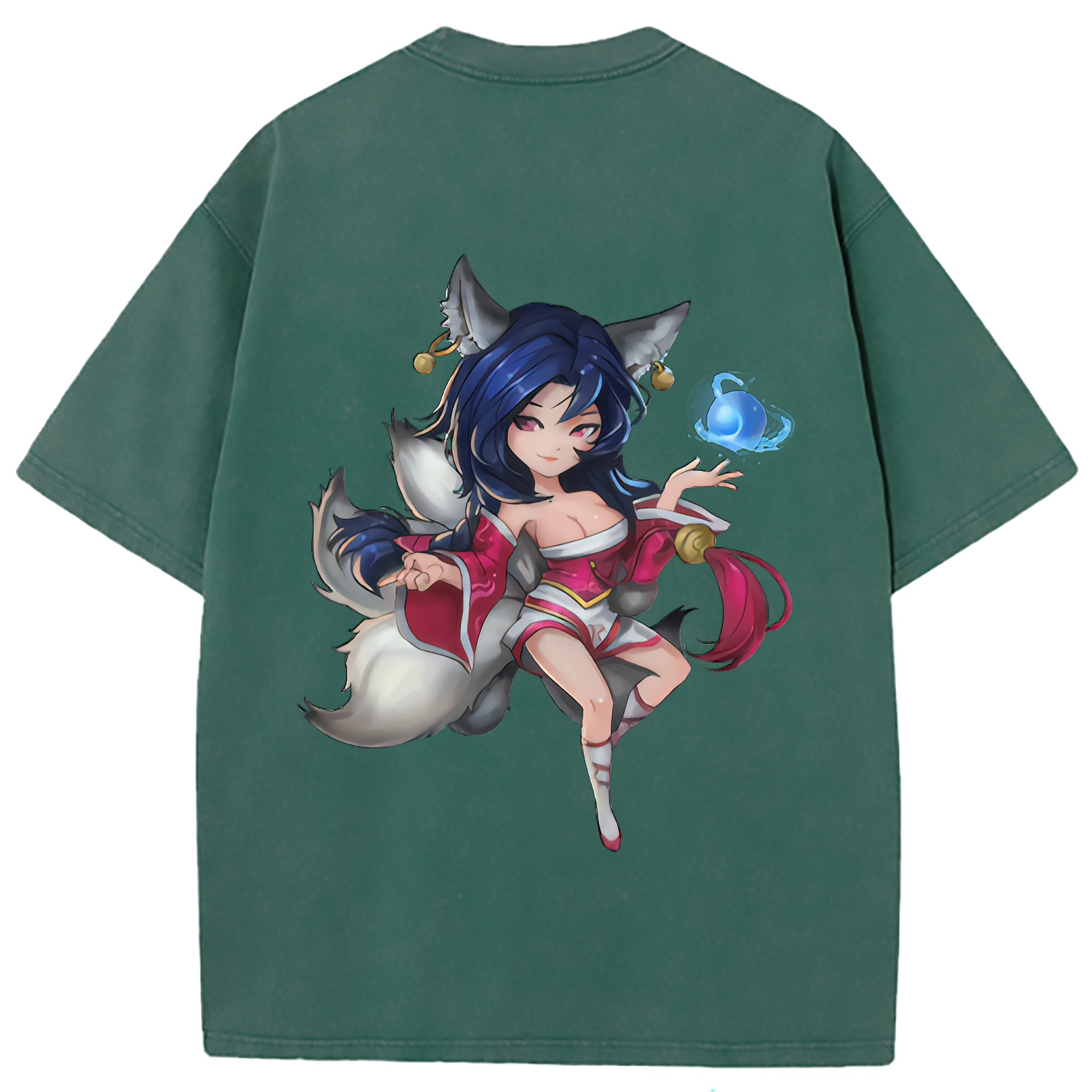 （画像用） リーグ・オブ・レジェンド League of Legends LOL 綿100% ヴィンテージ風 半袖Tシャツ（背面プリント）